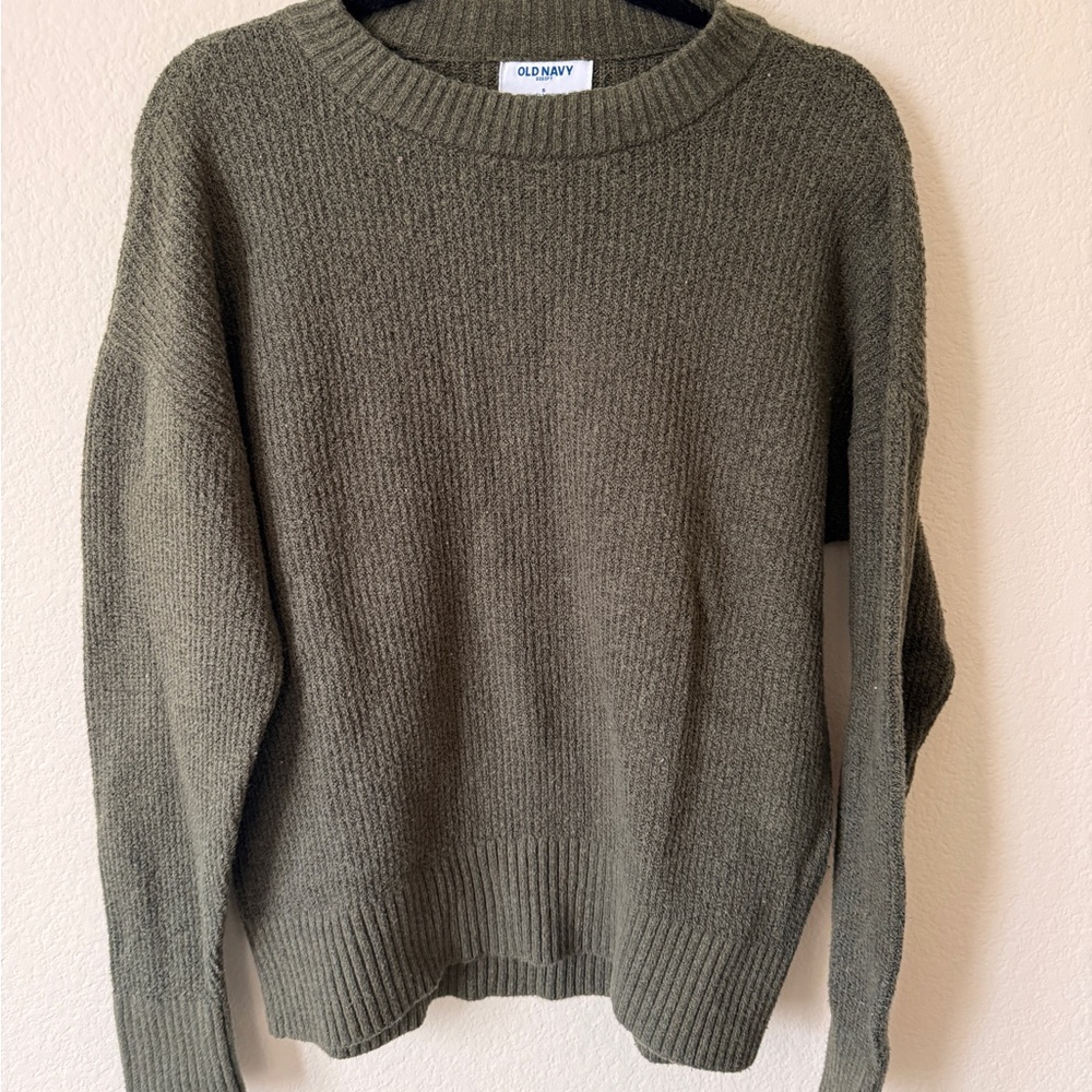 Old Navy Olive Knit Sweater